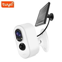 Tuya Smart 2,0MP HD WiFi Kamera mit Bewegungserk. Nachtsicht Gegensprechf. Akkus