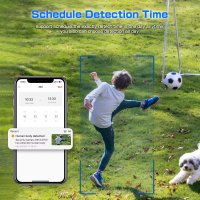 Tuya Smart 4,0MP HD WiFi Kamera mit Bewegungserk. Nachtsicht Gegensprechf. Akkus