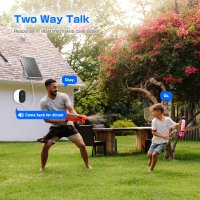 Tuya Smart 4,0MP HD WiFi Kamera mit Bewegungserk. Nachtsicht Gegensprechf. Akkus