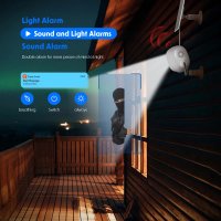 Tuya Smart 4,0MP HD WiFi Kamera mit Bewegungserk. Nachtsicht Gegensprechf. Akkus