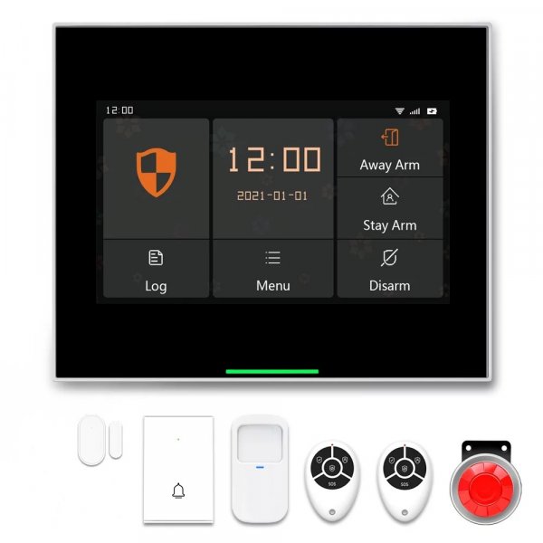 Tuya H501 Funk GSM und WIFI Smart Home Alarmanlage mit Touchscreen Starter Set