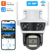 Tuya & Smart Life App WiFi PTZ Dreifachlinsen Kamera...