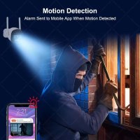 4CH WLAN Überwachungskamera Set 3MP NVR 4 Kameras Tuya Smart Life H.265