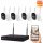 4CH WLAN Überwachungskamera Set 3MP NVR 4 Kameras Tuya Smart Life H.265